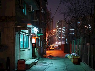 胡同夜景