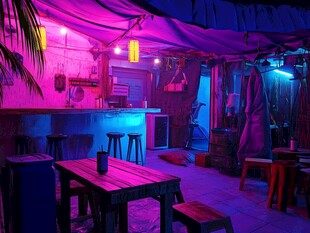 小酒馆场景模拟