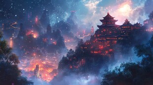 古风仙境天上宫阙