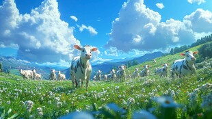 影片质感牧牛图