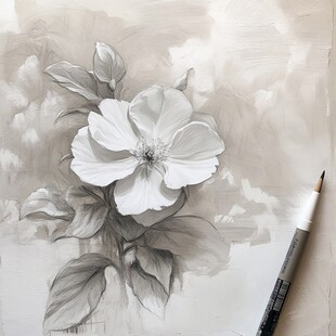 手绘创意百花壁纸