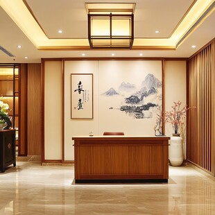 迎客松酒店客厅背景