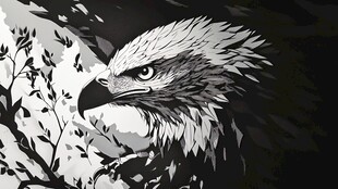 雄鹰插画