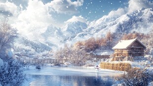 冬日雪景壁纸