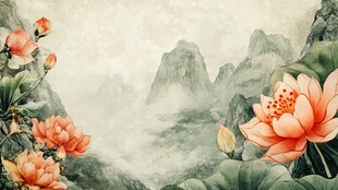 富贵典雅古风山水