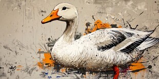鹅装饰画