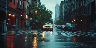 雨后街景美丽街景