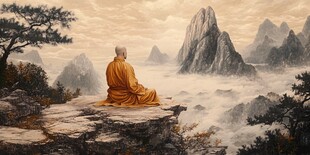 佛禅意境唯美背景