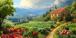 高清蔬菜花园