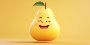 黄梨拟人卡通形象