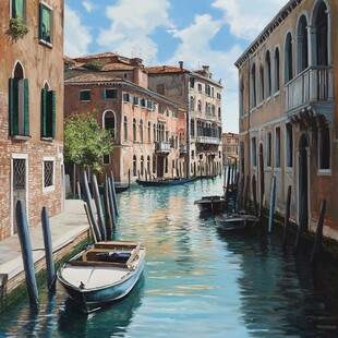 威尼斯无框画