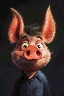 卡通写实漫画人物