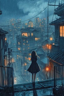 夜景梅雨季