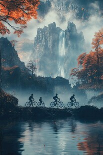 浪漫诗意山水意境