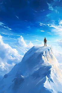 登顶成功拼搏进取征程