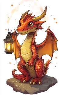 q版龙插画
