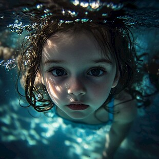 水中小女孩儿