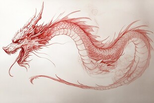 龙年插画手绘