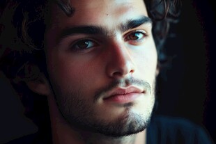 英俊的面部毛发