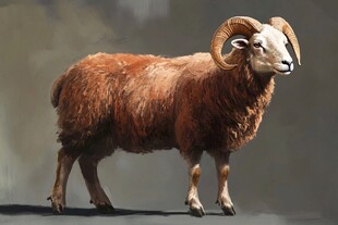 阿尔巴斯羊插画