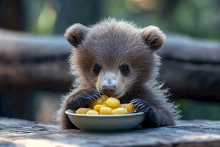 吃东西的小熊猫