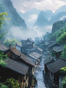 唯美古镇风光