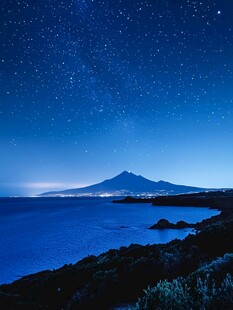 火山夜景