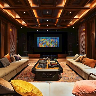 豪华别墅私人电影院