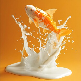 吃奶鱼素材
