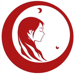 女人侧颜logo