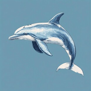 海豚手绘