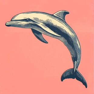 海豚手绘