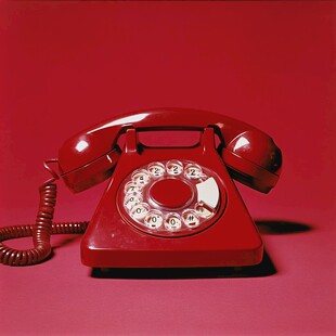 红色投币电话