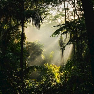 丛林晨光