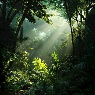 梦幻绿色丛林
