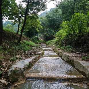 山村小溪