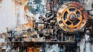 工业时代艺术背景