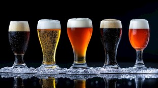 啤酒水花质感特效