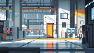 火车站室内场景