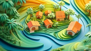 3d立体插画风格