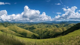 江布拉克刀条岭全景图