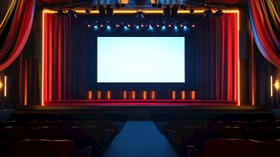 舞台电影院表演背景