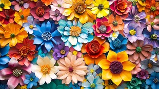 3d立体花壁纸