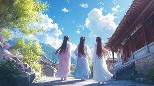 古风人物大场景