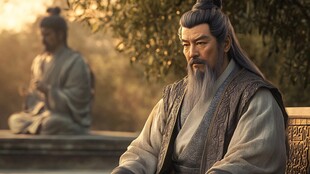 苏洵苦读蜡像馆