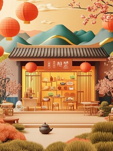 古风茶叶店