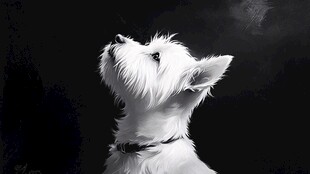 狗狗手绘鼠绘插画