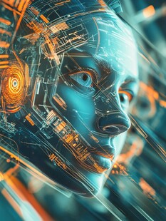 人工智能vr海报背景