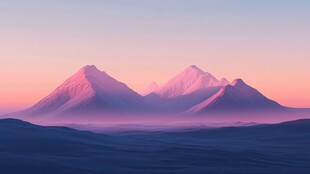 简约渐变山峰背景