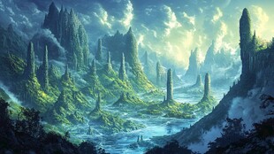 阿凡达一般的梦幻场景